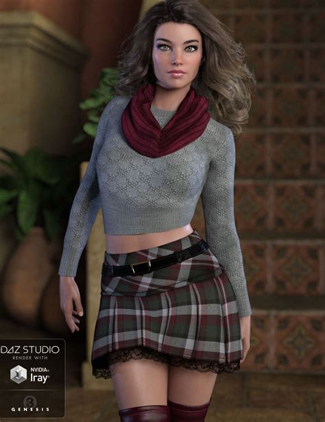 Autumn Haze Outfit For Genesis 8 Females Daz 3d