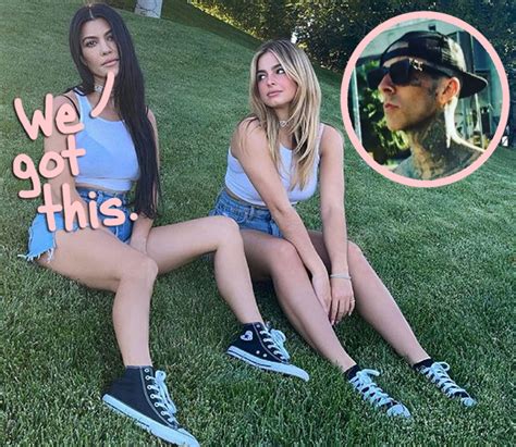 Kourtney Kardashian And Addison Rae Twin On Tiktok To Lip Sync Travis Barker S New Song Look