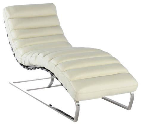 It has a stainless steel frame which allows the backrest to be. Vintage Furniture Classics - Leather | Ripple White Leather Lounger - Contemporary - Indoor ...