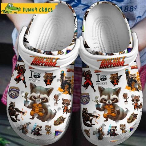 Guardian Of The Galaxy Rocket Raccoon Crocs Slippers Discover Comfort