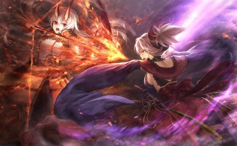 Miyamoto Musashi Fate Grand Order Live Wallpaper Wallpaperwaifu Gambaran