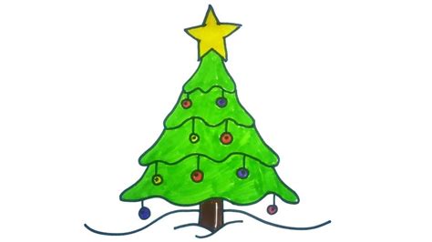 15 Diy Christmas Tree Drawings To Do With The Kids