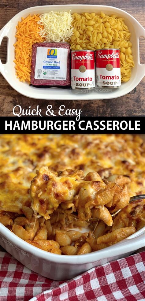 Easy Hamburger Casserole Recipe 4 Ingredients Instrupix