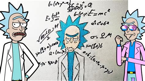 Rick Sanchez Art Work Handmake Color Art Youtube