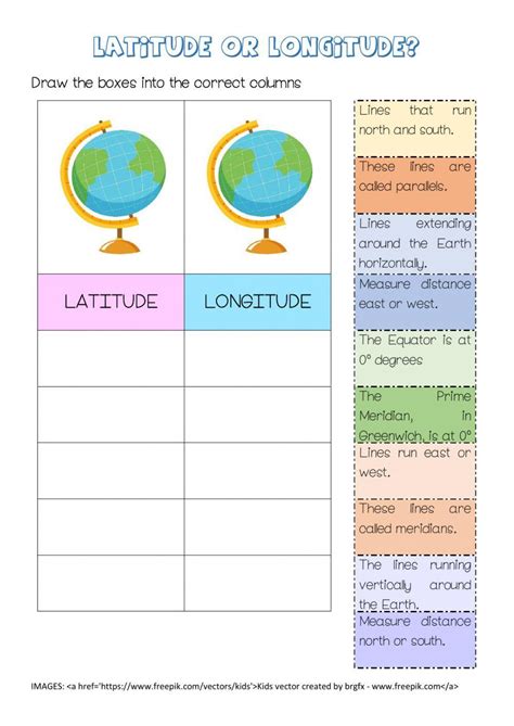 Latitude Vs Longitude Worksheet Live Worksheets
