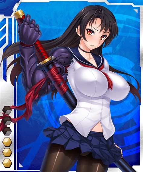 In anime battle arena, there's a specific set of characters for each anime/manga series the creators of the game decides to take characters from. Kiryuu Mikoto from Taimanin Asagi -Battle Arena-
