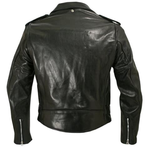 Schott nyc pebble texture leather bomber jacket. Schott Online | Perfecto 118 Leather Motorcycle Jacket