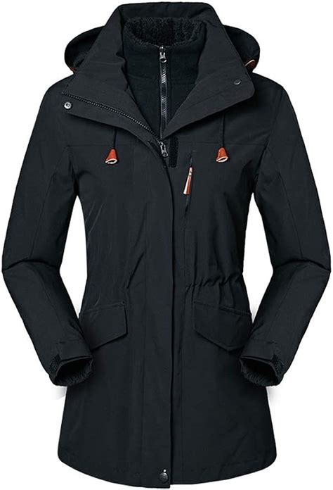 Windbreaker Women Rain Jacket Waterproof Mountain Coat With Hood Long