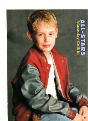 Macaulay Culkin Jennie Garth Teen Magazine Pinup Red Leather Jacket All