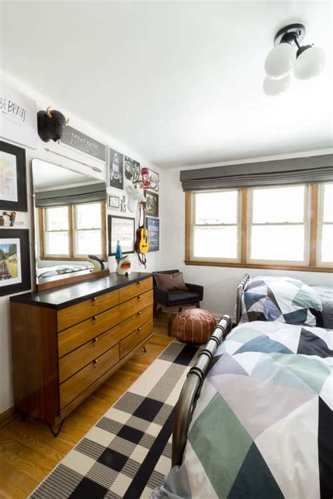 Searching for boy's bedding for your little man? Modern Big Boys Bedroom - Bright Green Door