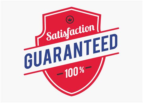 Satisfaction Guaranteed 100 100 Satisfaction Guarantee Logo Png