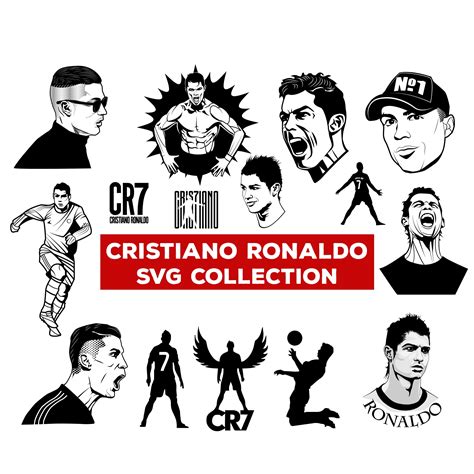 Cristiano Ronaldo Svg Bundle Logo Collection Cr7 Svg Cricut