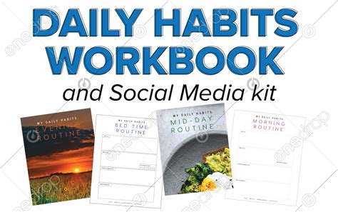 Daily Habits Workbook Social Mediaengagement Postsa Great Way To