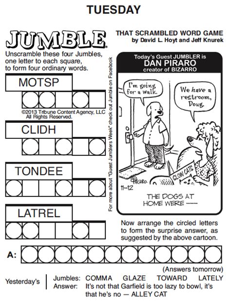 Daily Jumble Final Jumbled Words Word Puzzles Printable Daily Jumble