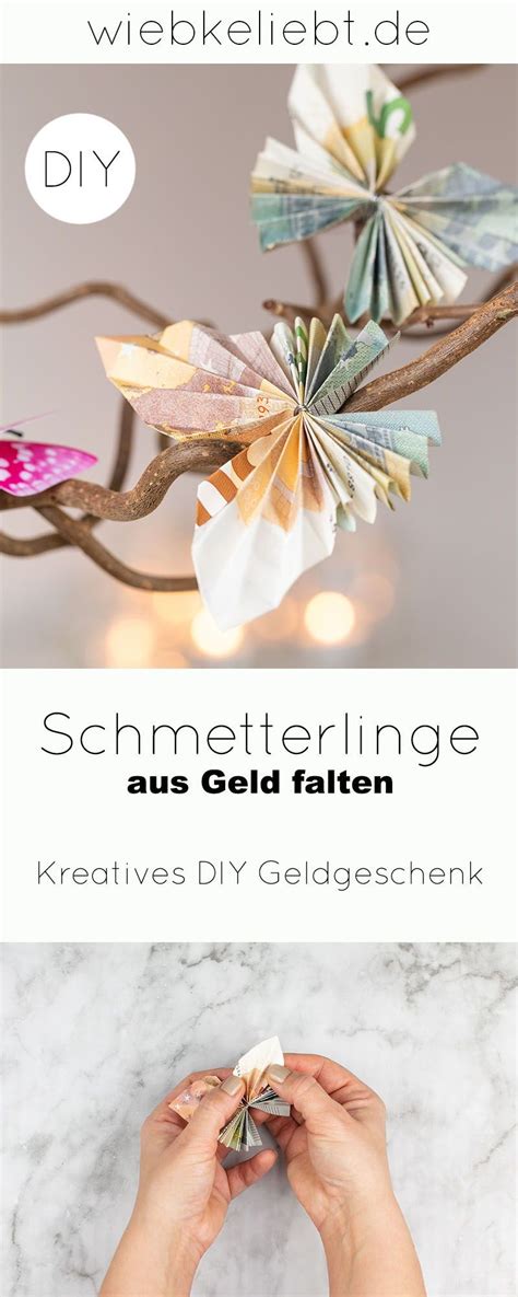 Geld falten schmetterling, anleitung für ein geldgeschenk. DIY: Schmetterlinge aus Geld falten - Anleitung für ...