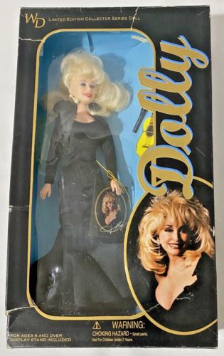 1996 Dolly Parton Wd Goldberger Limited Edition Doll Full Black Dress