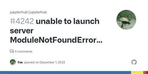 Unable To Launch Server Modulenotfounderror No Module Named Jupyter
