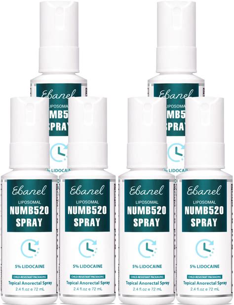 Buy Ebanel 5 Lidocaine Numbing Spray Numb520 Anesthetic Pain Relief 2