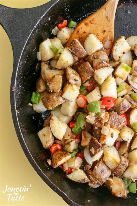 Yukon gold potatoes, fresh thyme, black pepper, salt, butter and 3 more. Potatoes O'Brien