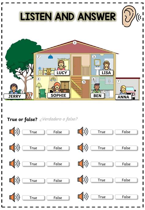 Parts of the house interactive activity for 1º2º3º You can do the