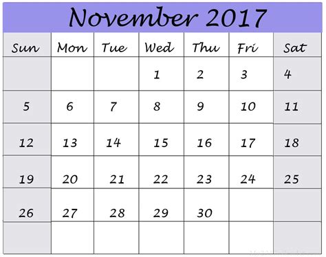 2017 November Calendar Printable May 2017 Calendar Excel Calendar