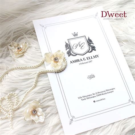 Kami sediakan untuk anda idea idea design kad kahwin yang sangat kreatif dan menarik untuk inspirasi bagi anda yang bakal naik ke jinjang pelamin! WHITE ROYAL 04 ________________ Koleksi "White Royal" khas ...