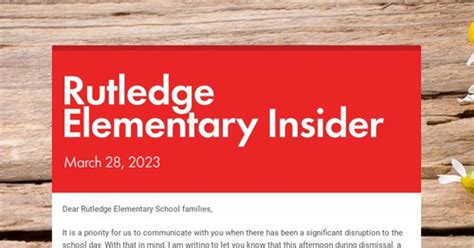 Rutledge Elementary Insider