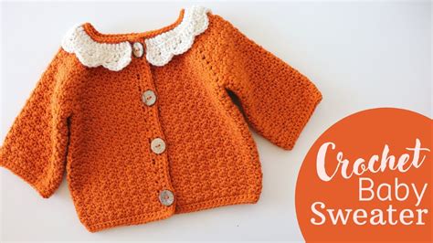 How To Crochet An Easy Baby Cardigan Youtube