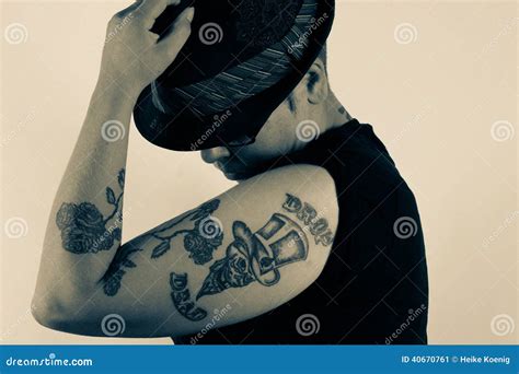 Women with tattoos stock image. Image of people, bodyparts - 40670761