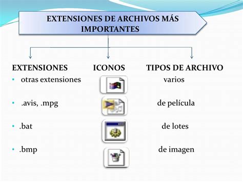 Tipos De Archivos Y Extensiones 1