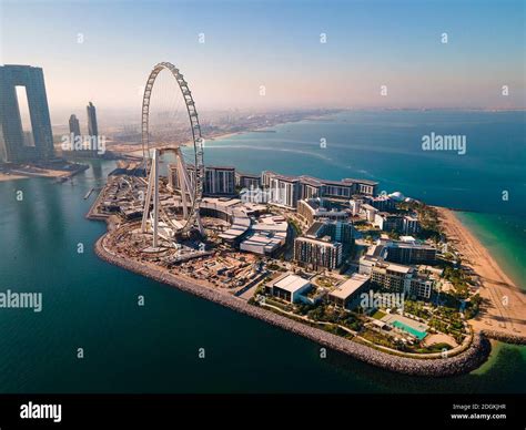 Bluewaters Island And Ain Dubai Ferris Wheel On In Dubai United Arab