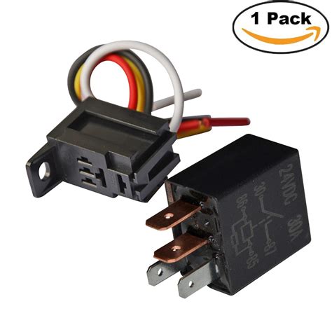 Kh Plastic Car Relays 12v 24v 30a 4 Pin Wires Automotive Fuse Cable