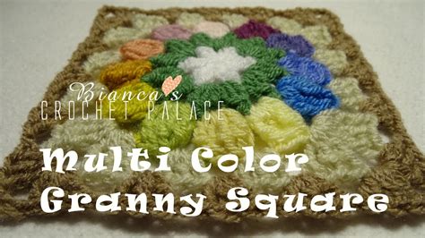 Crochet Multi Color Granny Square YouTube