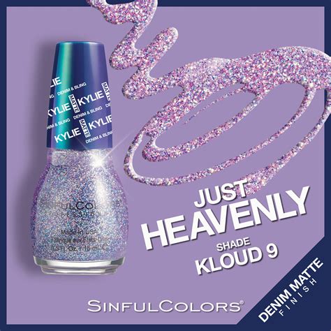 Sinful Colors Nail Colors Mani Pedi Bling Bling Kylie Jenner Polish Glitter Denim Nails