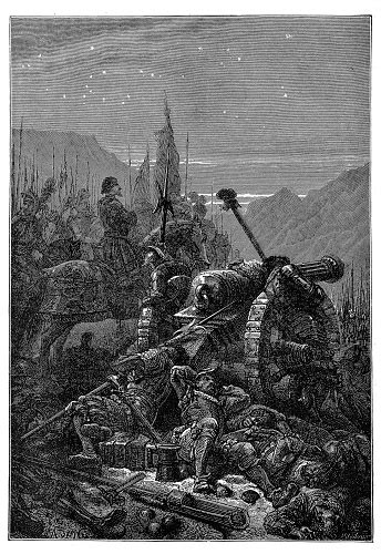 Battle Of Marignano War Of The League Of Cambrai Stock Illustration