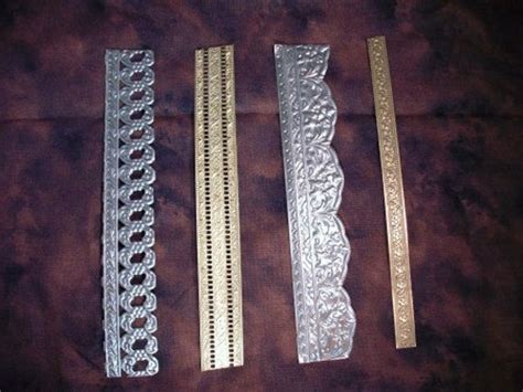 Brass And Steel Filigree Banding Strips Sample Pak Group 2