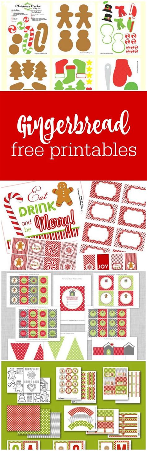 Gingerbread Free Printables For Christmas