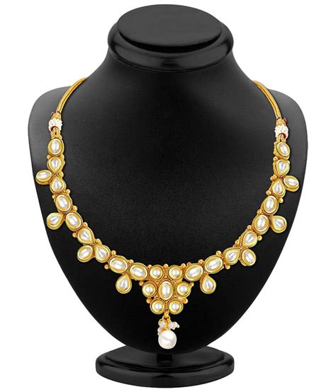 sukkhi gold plated kundan necklace set buy sukkhi gold plated kundan