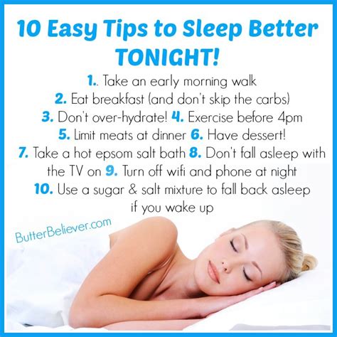 10 Easy Tips For Getting Better Sleep Tonight That You Probably Havent Heard Before Butter