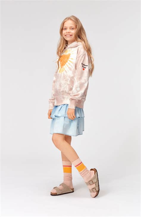 Madelyn Heartshaped Pink Tie Dye Hoodie With Heart Molo