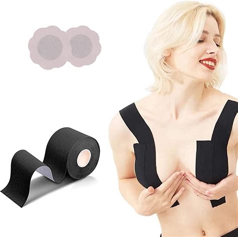 Chagoo Secret Weapon Breast Tape Xl Breast Lift Tape For Large Breasts Breathable Chest