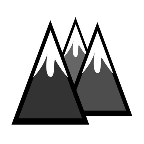 Snowcapped Mountains By Lordoftheloch Rpg Map Icon On Openclipart