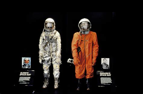 In december of the same year, apollo 8 took three astronauts to the far side of the moon and back, and in march 1969 apollo 9 tested the lunar module for the first time while in earth orbit. Glenn and Gagarin Spacesuits in Space Race | National Air ...
