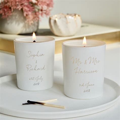 Personalised Mini Wedding Votive Candle | Wedding votives, Personalised