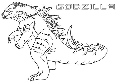 Dibujos De Godzilla Para Colorear Imprimir Monstruo Gratis Drawings