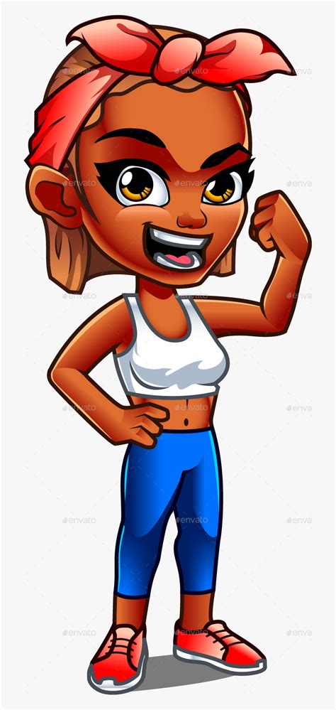 Strong Woman Cartoon Png Free Transparent Clipart Clipartkey