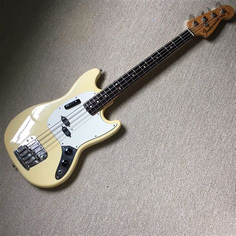 Sold Vintage 1975 Fender Mustang Bass Olympic White