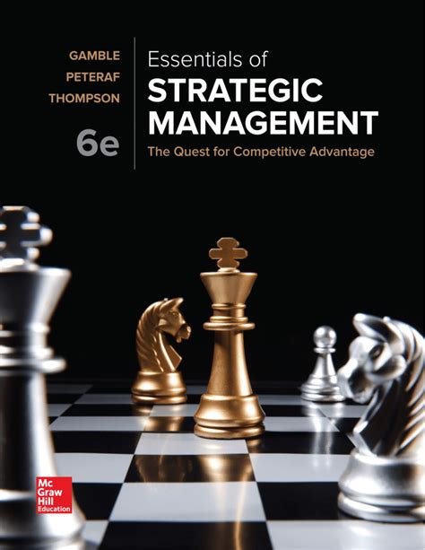 Sample Essentials Of Strategic Management The Quest For Competitive