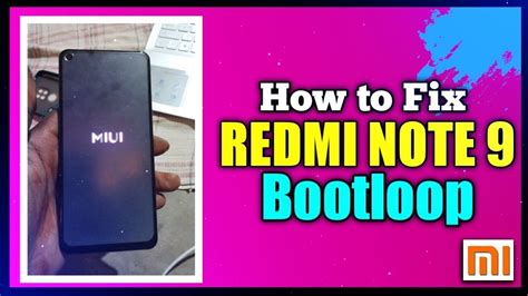 Redmi Note 9 Bootloop Due To Rename Method No Fastboot No Recovery No Charging Fixed Youtube