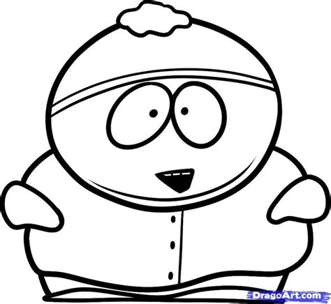 How To Draw Cartman Step By Step South Park Characters Cartoons